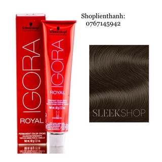 Màu nhuộm thời trang, phủ bạc cao cấp Schwarzkopf Igora Royal 60ml-NEW