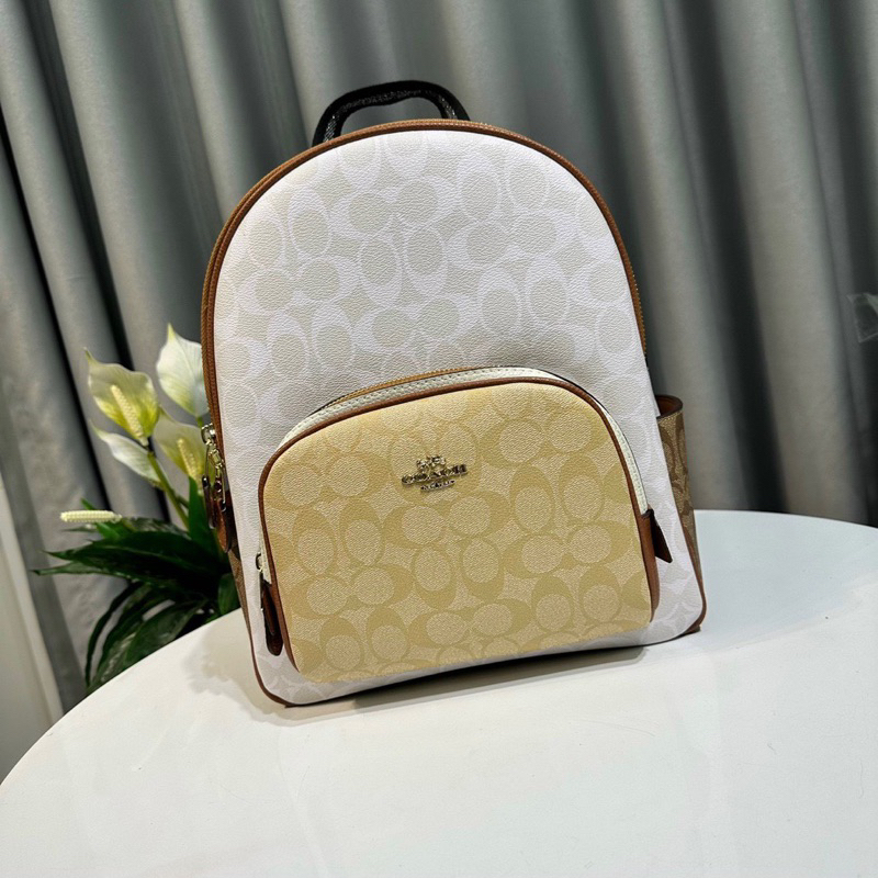 Balo NAM NỮ Coa**CH Court Backpack In Blocked CA439