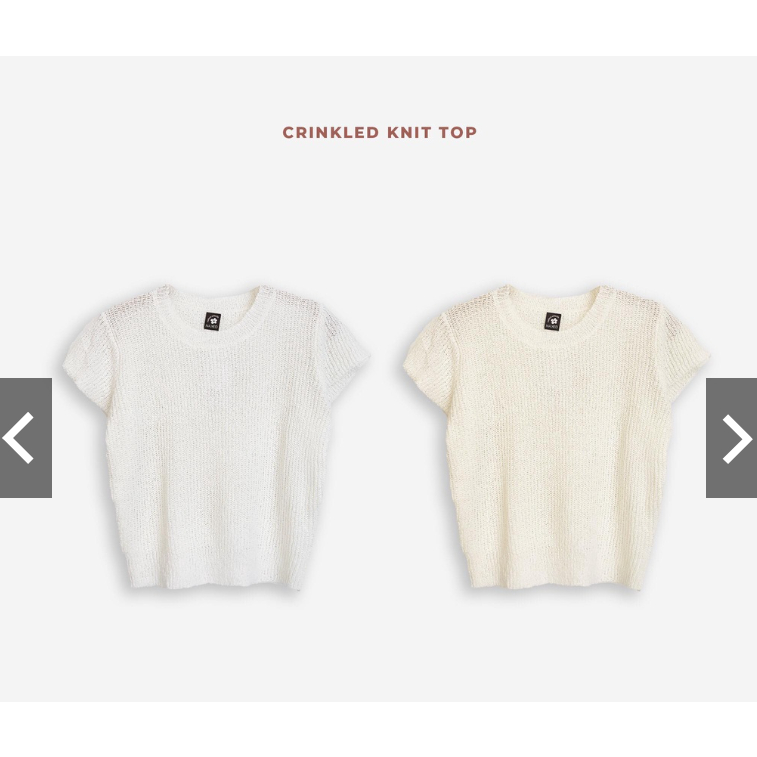 Áo len móc ngắn tay NakedbyV