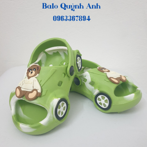 ẢNH THẬT 100% Dép sục hở mũi hình ô tô đủ màu sắc cho bé trai, bé gái siêu nhẹ siêu xinh, có quai sau