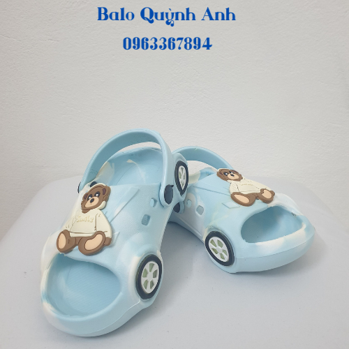 ẢNH THẬT 100% Dép sục hở mũi hình ô tô đủ màu sắc cho bé trai, bé gái siêu nhẹ siêu xinh, có quai sau