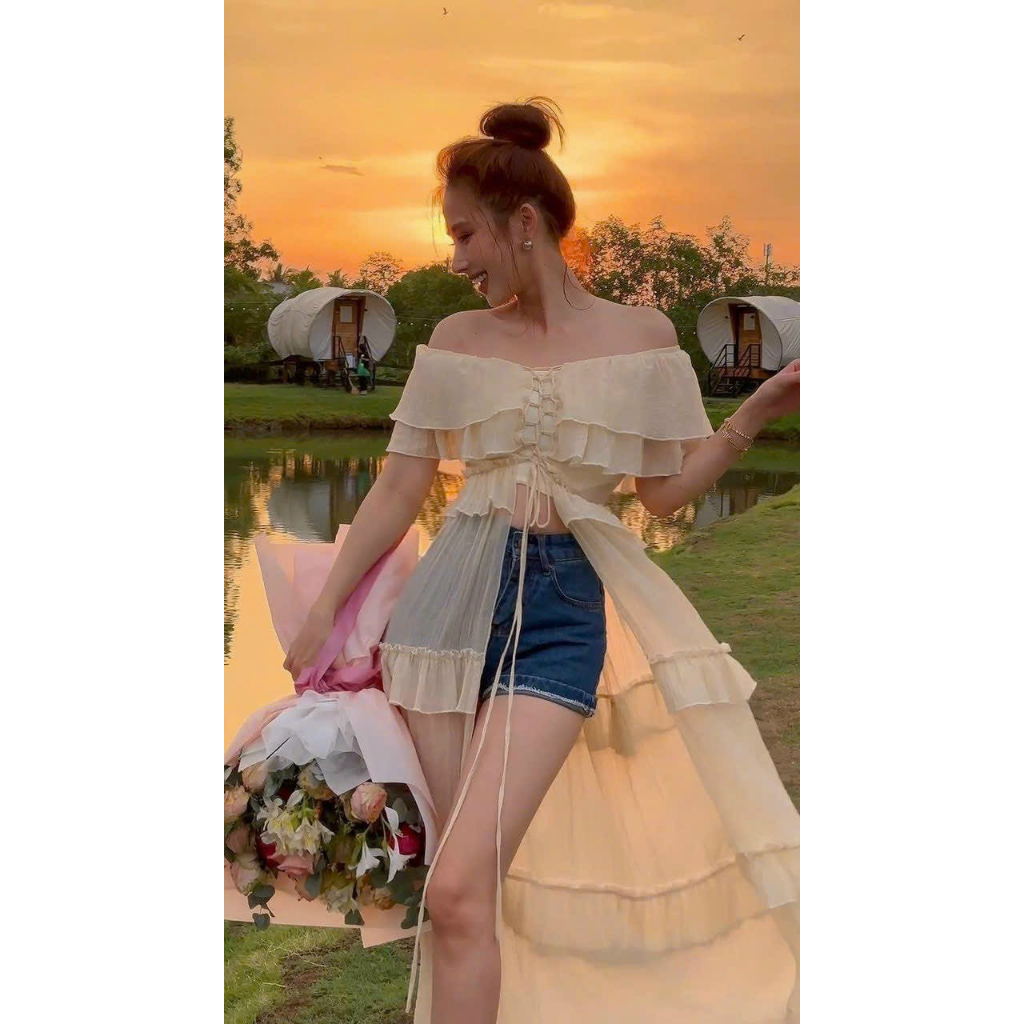 ĐẦM MAXI XẺ TÀ THƠ LÊ BIGSIZE