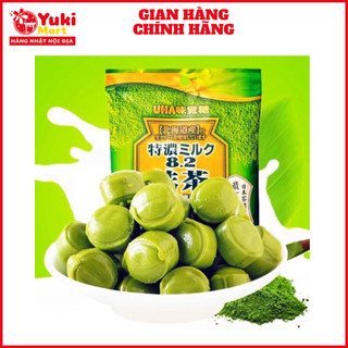 Kẹo trà xanh sữa Uha Tokuno Nhật Bản gói 58g