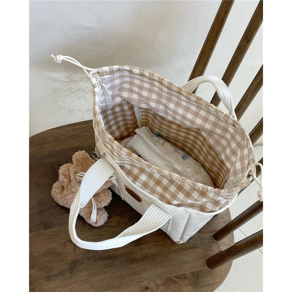 TÚI XÁCH BỈM SỮA GẤU ĐA NĂNG - KÍCH THƯỚC 23x17x14cm