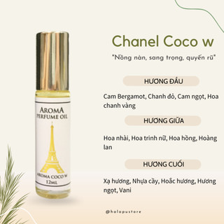 [NHIỀU MÙI] Nước hoa nam nữ, Tinh dầu nước hoa Aroma 12ml dạng lăn tiện dụng