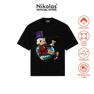 Áo thun unisex nikolas 100% cotton money bill tee