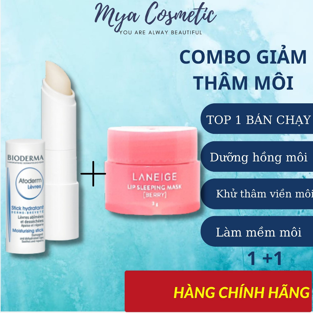 COMBO giảm thâm môi và làm hồng môi