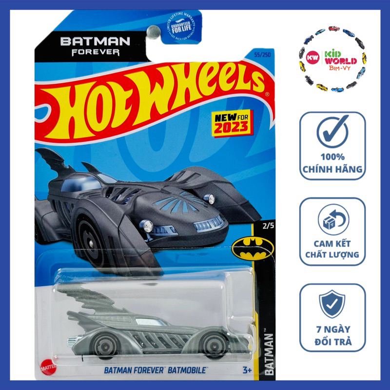 Xe mô hình Hot Wheels basic Batman Forever Batmobile HKJ73.