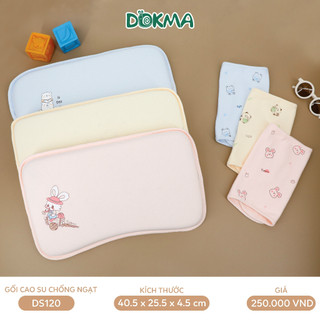 Gối cao su chống ngạt cho bé Dokma DS120 (tặng kèm vỏ gối)