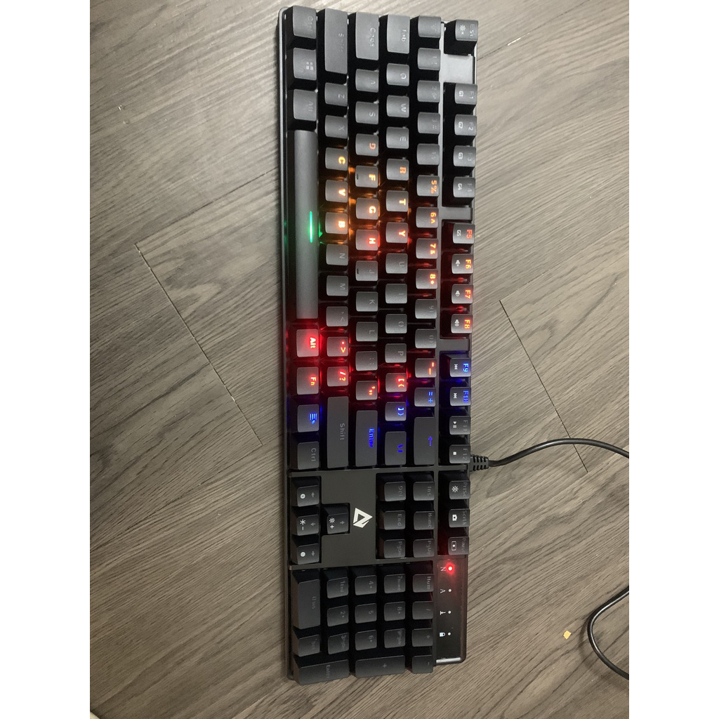 Bàn phím cơ Gaming Aukey KM-G16 led RGB - bảo hành chính hãng 12 tháng