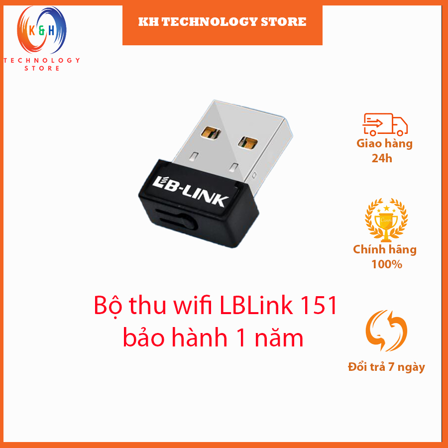 USB thu wifi LB-LINK BL-WN151 150Mbps Nano siêu nhỏ gọn- bảo hành 12 tháng