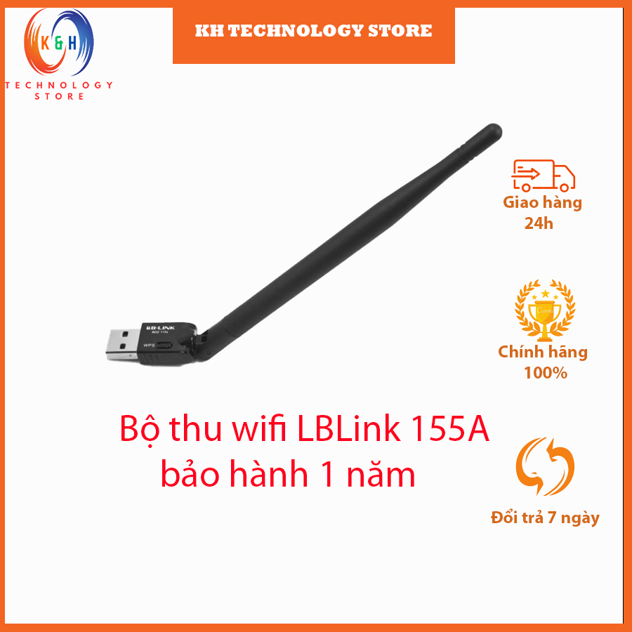 USB thu wifi LB-LINK BL-WN155A 150Mbps anten siêu khỏe- bảo hành 12 tháng