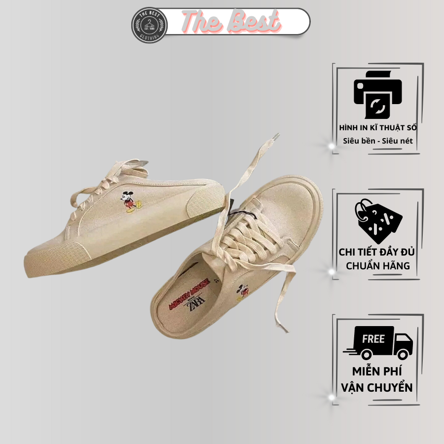 GIÀY SỤC ĐẠP GÓT ZARA MICKEY CHÍNH HÃNG HOT TREND  .BestClothing