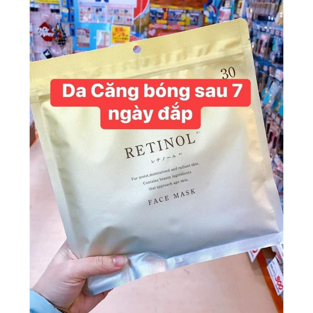 Mặt nạ Niacinamide / Retinol của Nhật - Bịch 30 miếng