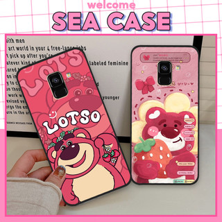 Ốp lưng samsung a8 2018 / a8 plus / a8+ in hình gấu dâu lotso dễ thương