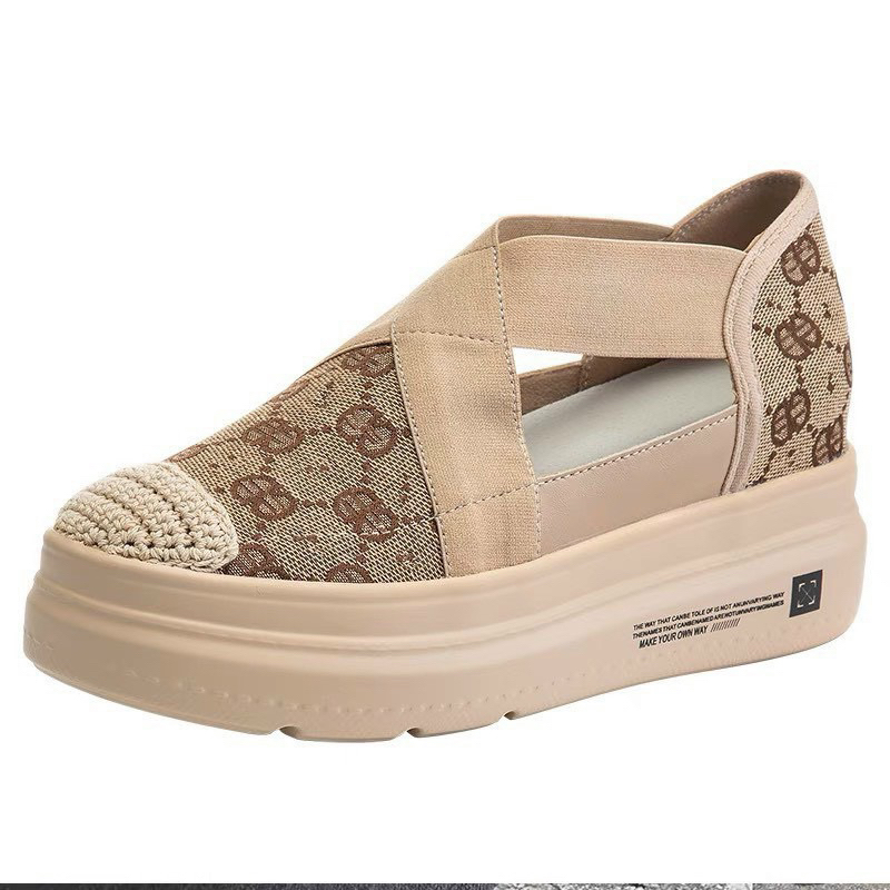 Giày lười slipon GC hoạ tiết đai chun khoét eo hàng QC fullbox