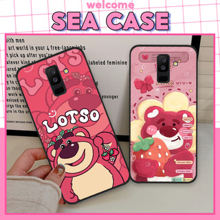 Ốp lưng Samsung J8 in hình gấu dâu lotso dễ thương