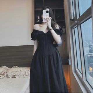 Đầm maxi nhún V siêu hot