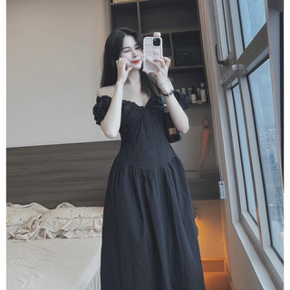 Đầm maxi nhún V siêu hot
