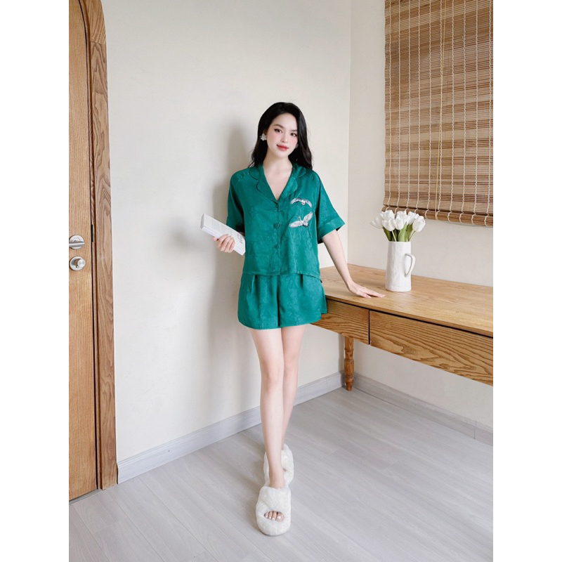 Pyjama sọt thêu hạt
