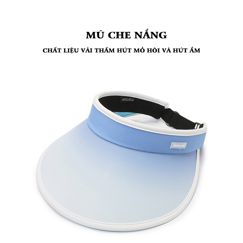 Nón đi biển, nón rộng vành, nửa đầu chống nắng, chống tia UV, phối màu Gradient thời trang, hiện đại, QUYNHANHPUKA