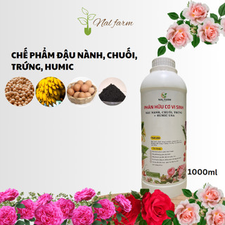 Chế phẩm Đậu Nành, Trứng, Chuối + Humic Mỹ cho hoa hồng,Phong lan, cây cảnh, rau sạch