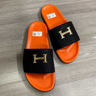 Dép nam quai ngang cao cấp, dép Dolce - LV - HM boy phố quai da thời trang 2023