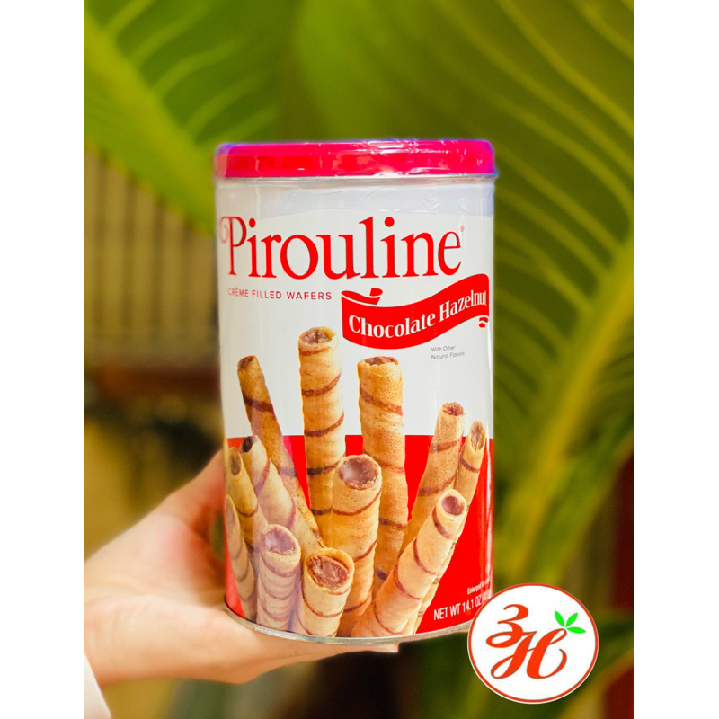 Bánh quế PIROULINE lon 92 Socola hạt phỉ - Mỹ