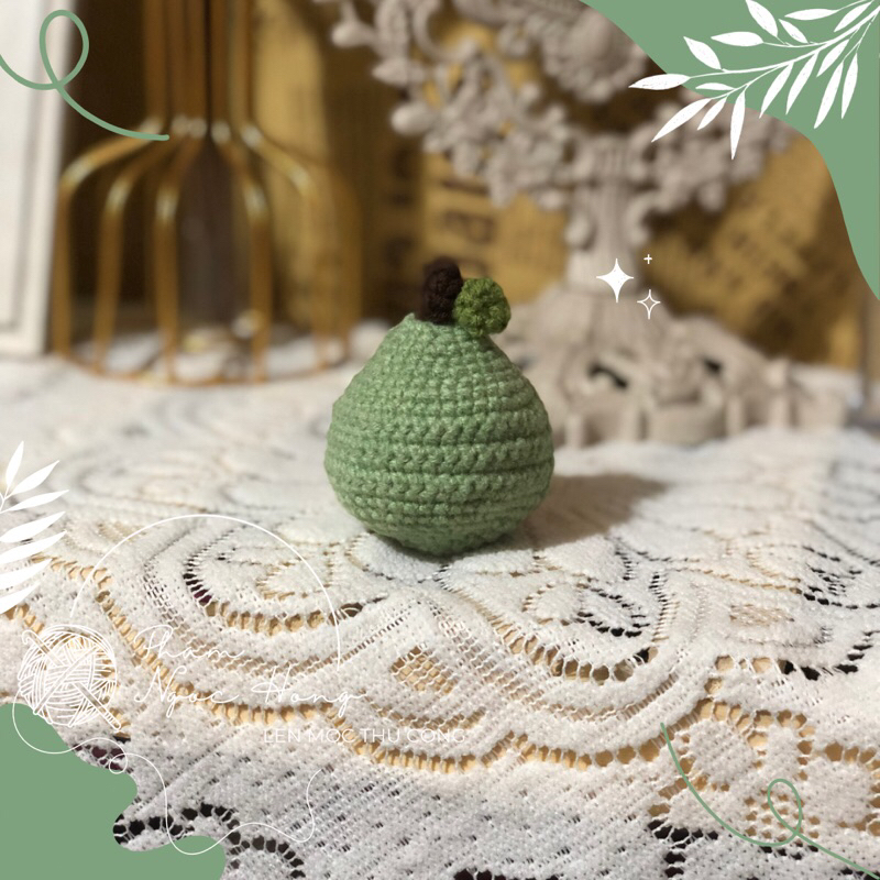 Móc khoá lợn lê, lợn/ heo len, len móc thủ công