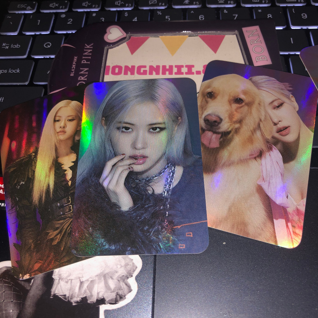 Set card lyrics BlackPink chính hãng