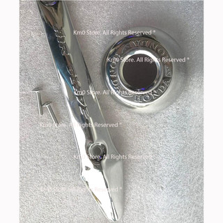 Ốp mũi tên, chụp đích pô air blade 2008 - 2010 inox d113093