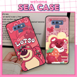 Ốp lưng Samsung Note 8 / Note 9 in hình gấu dâu lotso dễ thương