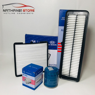 3 lọc bảo đưỡng thay thế - i10, grand i10 3 máy, 4máy lọc gió động cơ, lọc gió điều hoà, lọc nhớt