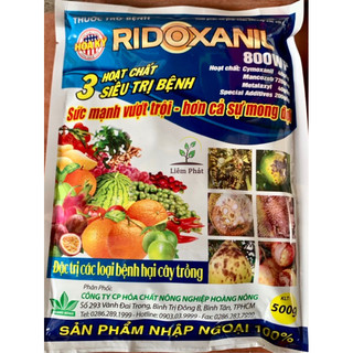 Ridoxanil 800wp gói 500g của hoàng nông, sức mạnh vượt trội với 3 hoạt chất siêu việt