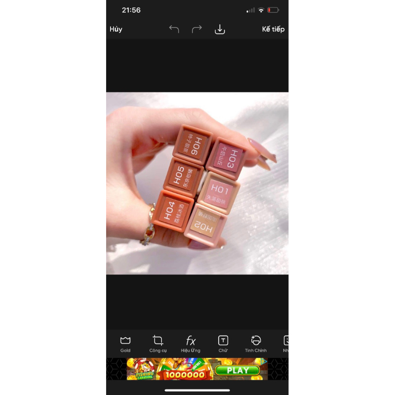 Son kem lì thân vuông