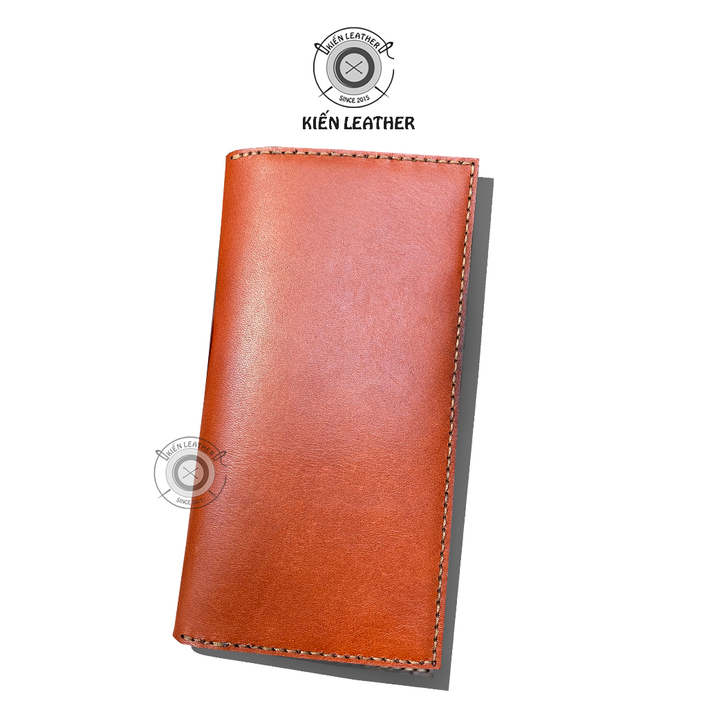 Ví dài nam, ví da vintage sản xuất thủ công 100% - Kiến Leather