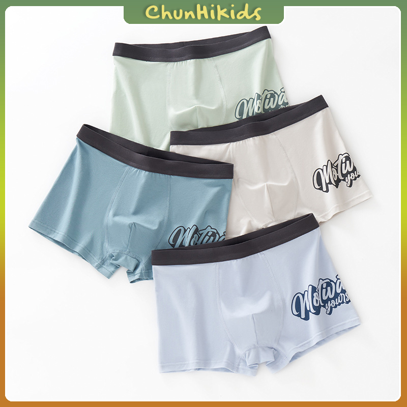Quần lót boxer bé trai - Quần sịp đùi kháng khuẩn mềm mại thấm hút mồ hôi