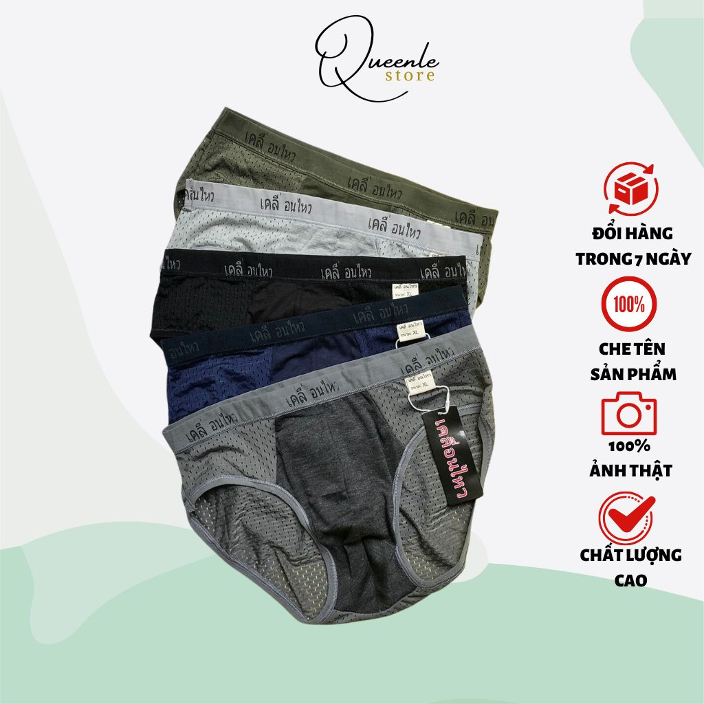 Quần lót nam thông hơi Thái lan cao cấp co giãn thoáng mát size L, XL, XXL