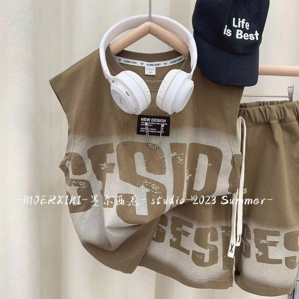 Bộ Sát Nách Hiphop Bộ Bộ Cộc Tay Cho Bé Trai Và Bé Gái Từ 8Kg Đến 35Kg Thời Trang Trẻ Em Anh Store
