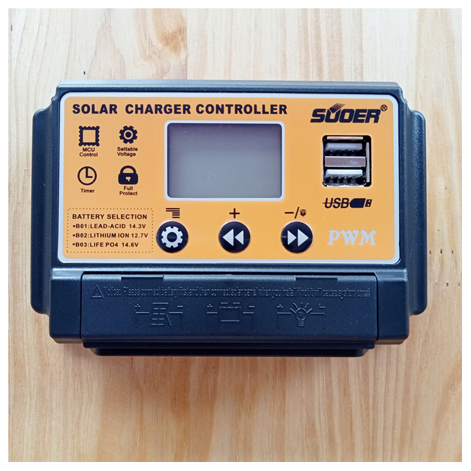 Sạc pin năng lượng mặt trời SUOER 12V 24V/ 30A ST-S1230