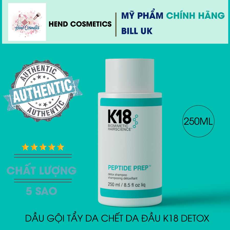 Dầu gội K18 Peptide Prep Detox/pH Maintenance Shampoo 250ml