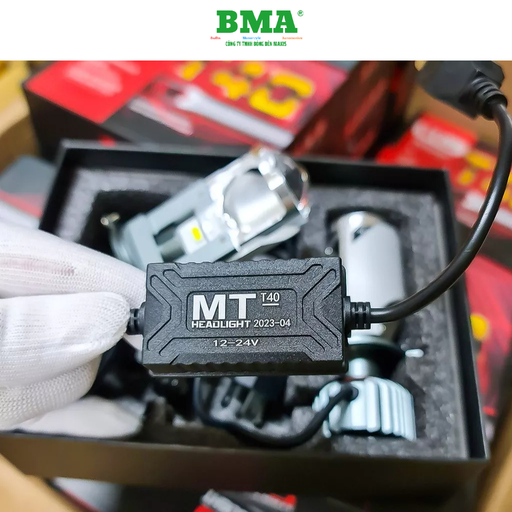 Pha LED Bi Cầu T40/F40 New Cực HOT Lắp Oto Xe Máy