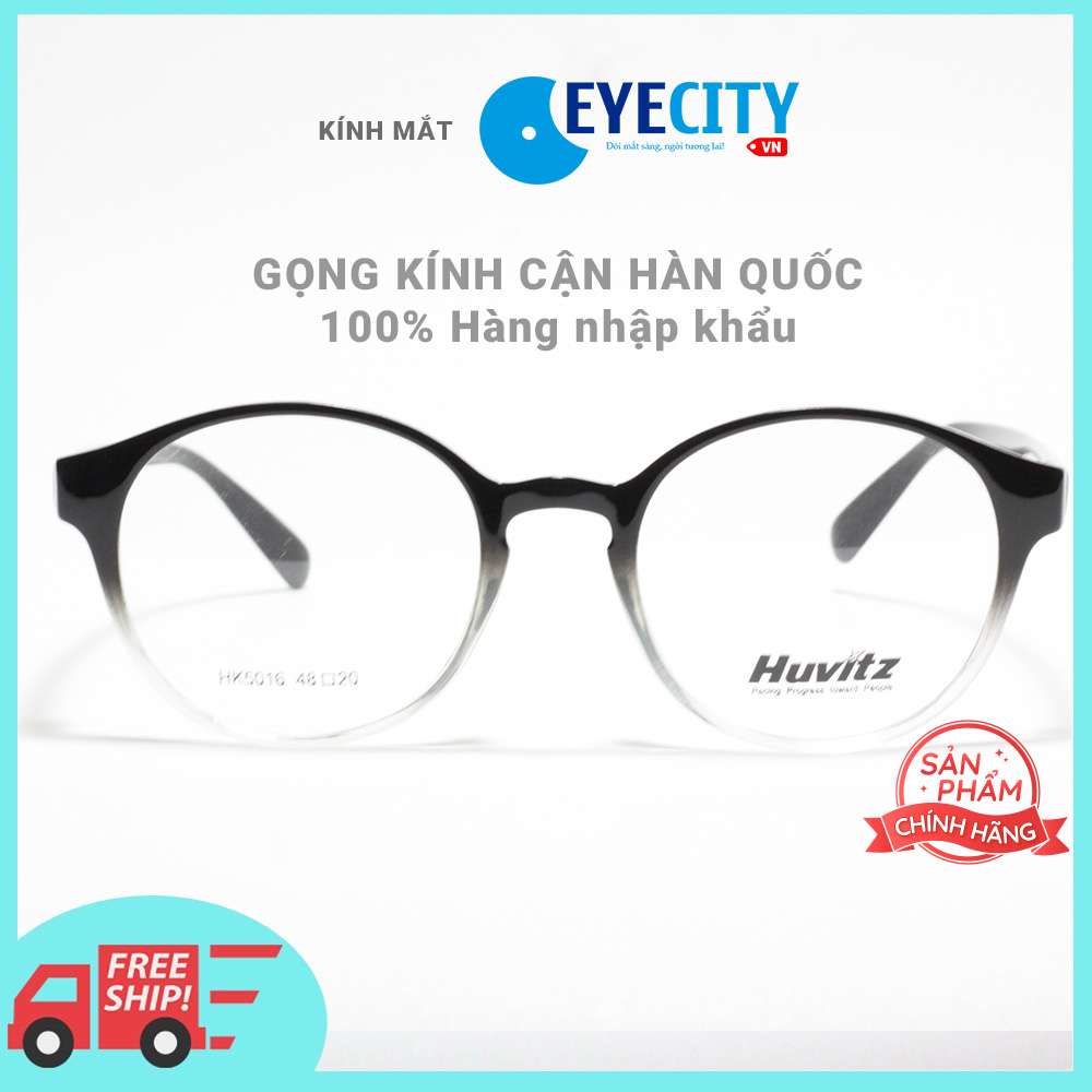 Gọng kính cận nữ Hàn Quốc chất liệu nhựa dẻo cao cấp Huvitz HK5016-C6