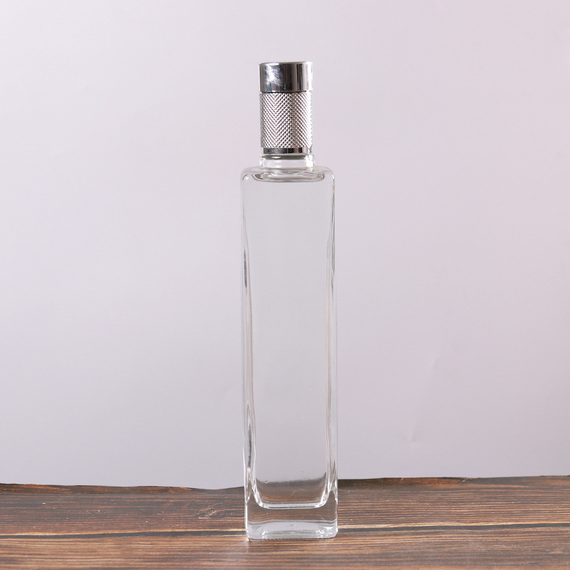 Chai Thủy Tinh Vuông Cao Cấp Nắp Bi 500ml