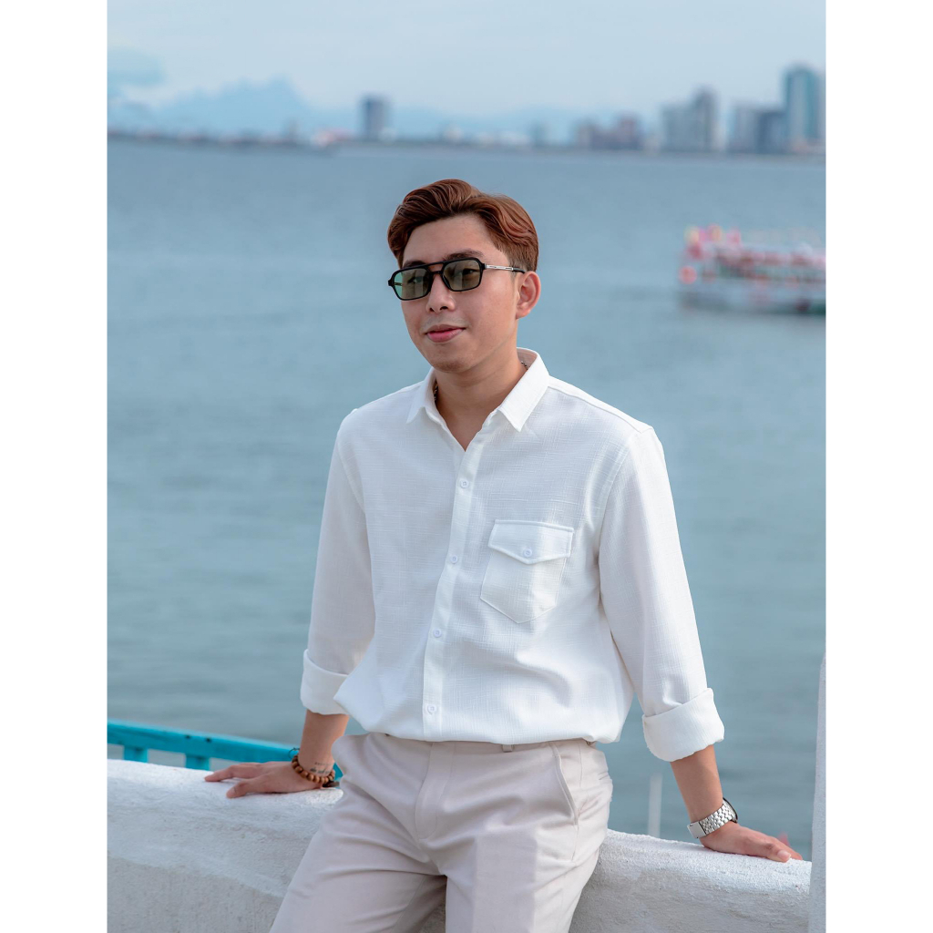 Áo sơ mi Linen Gân dày dặn dễ mang hằng ngày - Form Suông