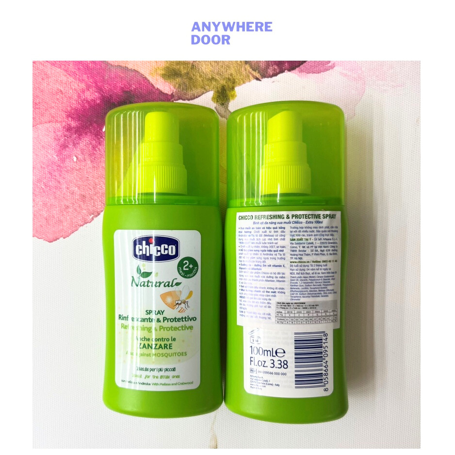 Xịt đa năng xua muỗi Chicco 100ml cho bé