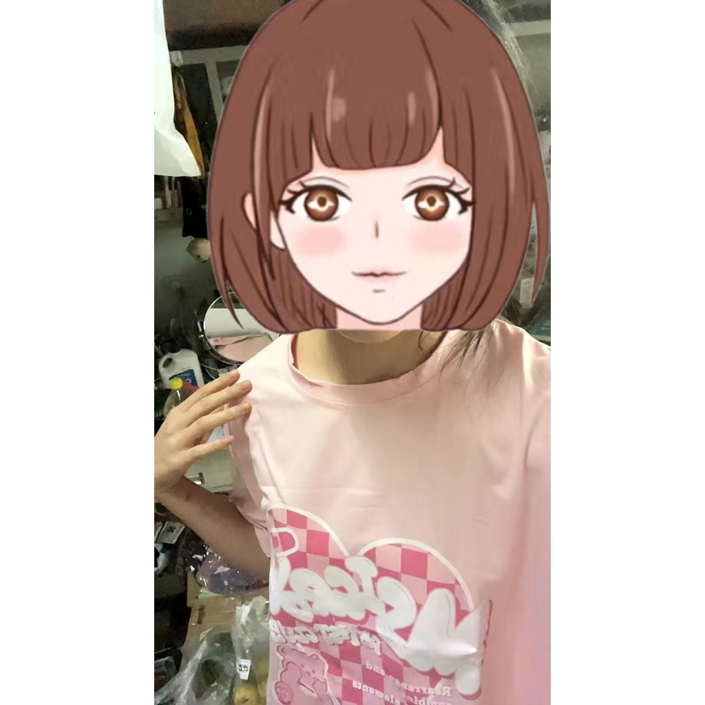 Áo thun ngắn tay in hình TRÁI TIM HỒNG MSICROW Super Bigsize đến 150kg