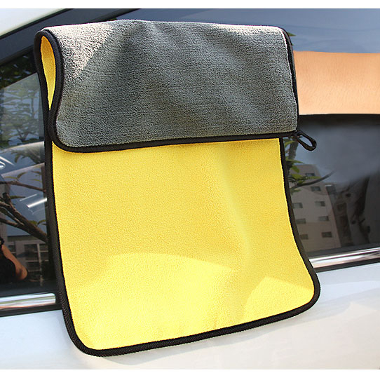 Khăn Lau Rửa Vệ Sinh Xe Hơi Loại Khăn Màu Vàng Lông Mịn Thấm Hút Nước