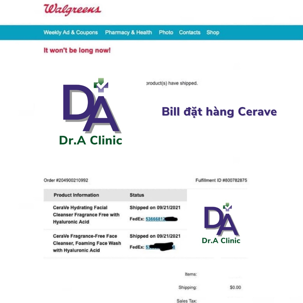 Sữa rửa mặt cho da khô nhạy cảm Cerave chính hãng Dr.A dòng Hydrating Facial Cleanser làm sạch sâu, dưỡng ẩm tốt