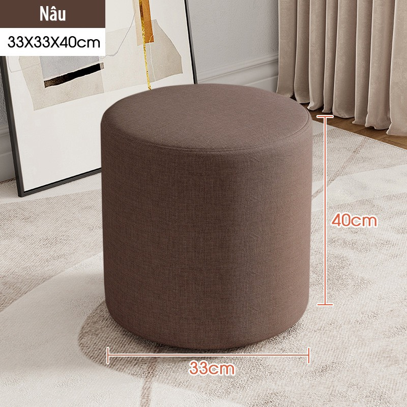Ghế ngồi bàn trang điểm - ghế đôn cao 40 cm